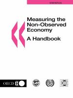 Measuring the non-observed economy a handbook.