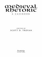 Medieval rhetoric a casebook /