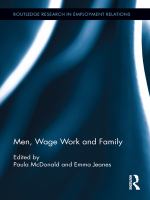 Men, wage work and family