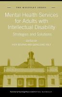 Mental health services for adults with intellectual disability strategies and solutions /