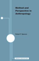 Method and perspective in anthropology papers in honor of Wilson D. Wallis.