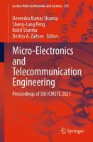 Micro-Electronics and Telecommunication Engineering Proceedings of 5th ICMETE 2021 /