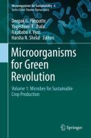 Microorganisms for Green Revolution Volume 1: Microbes for Sustainable Crop Production /