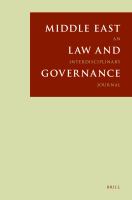 Middle East law and governance