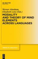 Modality and theory of mind elements across languages