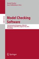 Model Checking Software 22nd International Symposium, SPIN 2015, Stellenbosch, South Africa, August 24-26, 2015, Proceedings /