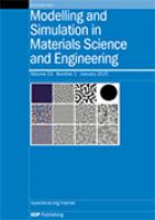 Modelling and simulation in materials science and engineering
