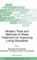 Modern Tools and Methods of Water Treatment for Improving Living Standards Proceedings of the NATO Advanced Research Workshop on Modern Tools and Methods of Water Treatment for Improving Living Standards,  Dnepropetrovsk, Ukraine, November 19-22, 2003 /
