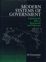 Modern systems of government exploring the role of bureaucrats and politicians /