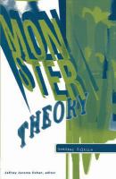 Monster theory reading culture /