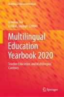 Multilingual Education Yearbook 2020 Teacher Education and Multilingual Contexts /