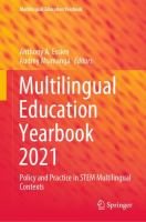 Multilingual Education Yearbook 2021 Policy and Practice in STEM Multilingual Contexts /