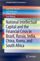 National intellectual capital and the financial crisis in Brazil, Russia, India, China, Korea, and South Africa