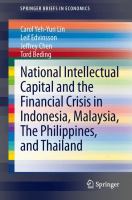 National intellectual capital and the financial crisis in Indonesia, Malaysia, the Philippines, and Thailand