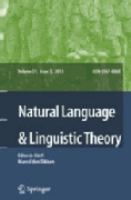 Natural language & linguistic theory