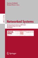 Networked Systems 9th International Conference, NETYS 2021, Virtual Event, May 19–21, 2021, Proceedings /