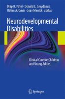 Neurodevelopmental Disabilities Clinical Care for Children and Young Adults /