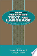 New Testament text and language