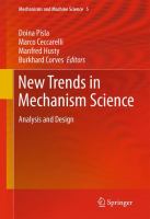 New Trends in Mechanism Science Analysis and Design /