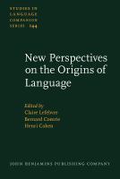 New perspectives on the origins of language