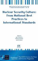 Nuclear security culture from national best practices to international standards /