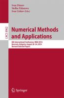 Numerical Methods and Applications 8th International Conference, NMA 2014, Borovets, Bulgaria, August 20-24, 2014, Revised Selected Papers /