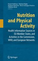 Nutrition and physical activity health information sources in EU member states, and activities in the Commission, WHO, and European networks /