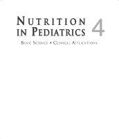 Nutrition in pediatrics basic science, clinical application /