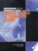 Observations on the President's fiscal year 2003 federal science and technology budget