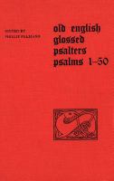 Old English Glossed Psalters /