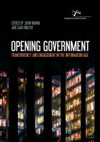 Opening government transparency and engagement in the information age /