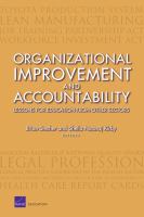 Organizational improvement and accountability lessons for education from other sectors /