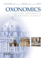 Oxonomics Oxford University economic studies.