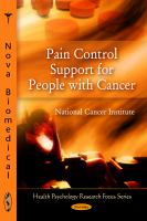 Pain control support for people with cancer
