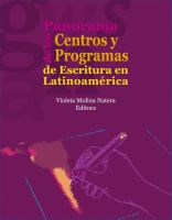 Panorama de los centros y programas de escritura en Latinoamérica /