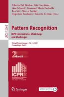 Pattern Recognition. ICPR International Workshops and Challenges Virtual Event, January 10–15, 2021, Proceedings, Part II /