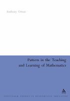 Pattern in the teaching and learning of mathematics