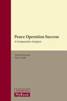 Peace operation success a comparative analysis /