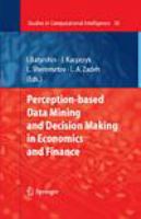 Perception-based data mining and decision making in economics and finance