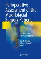 Perioperative Assessment of the Maxillofacial Surgery Patient Problem-based Patient Management /