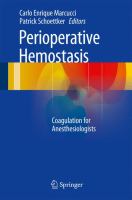 Perioperative Hemostasis Coagulation for Anesthesiologists /