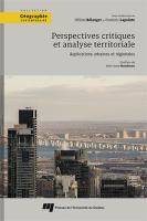 Perspectives critiques et analyse territoriale : applications urbaines et régionales /