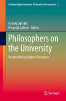 Philosophers on the University Reconsidering Higher Education /