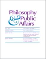 Philosophy & public affairs