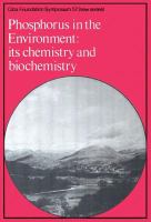 Phosphorus in the environment, its chemistry and biochemistry