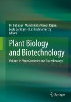 Plant Biology and Biotechnology Volume II: Plant Genomics and Biotechnology /