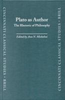 Plato as author the rhetoric of philosophy /