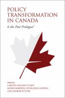 Policy transformation in Canada is the past prologue? /