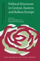 Political discourse in Central, Eastern and Balkan Europe