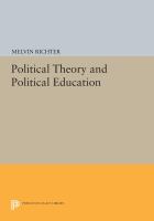 Political theory and political education /
